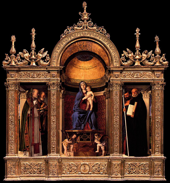 Basilica dei Frari Triptych by Giovanni Bellini